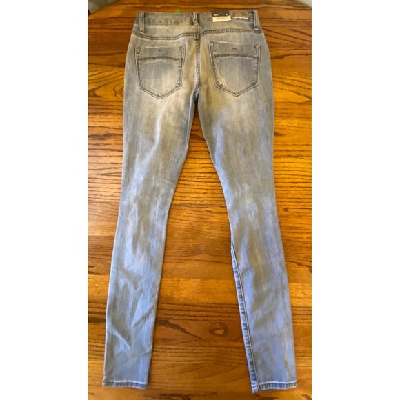 RSQ Jeans Ibiza Skinny Distressed Light Wash Denim Pants Size 0 - Picture 2 of 5